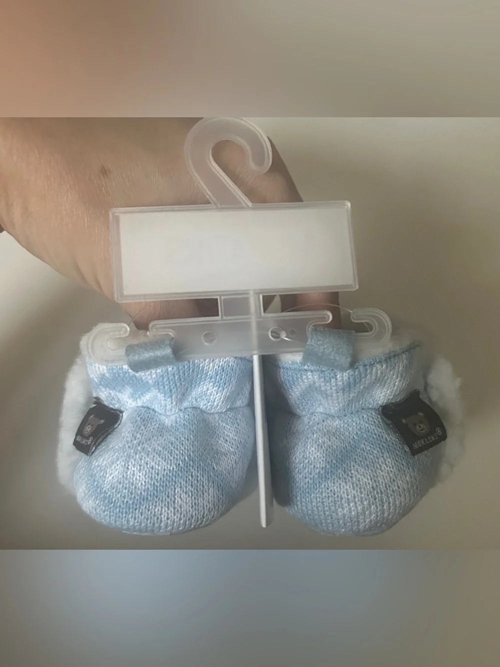 MukLuks Blue baby booties 6-9M